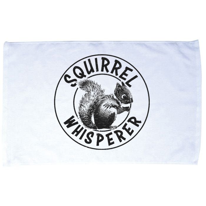 Cute Squirrel Whisperer Gift Vintage Microfiber Hand Towel