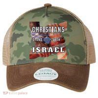 Christians Stand With Israel Amercan Flag Patriotic Legacy Tie Dye Trucker Hat
