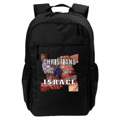 Christians Stand With Israel Amercan Flag Patriotic Backpack