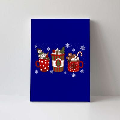 Cozy Snowy Winter Coffee Christmas Funny Gift For Coffee Lovers Cute Gift Canvas