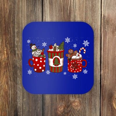 Cozy Snowy Winter Coffee Christmas Funny Gift For Coffee Lovers Cute Gift Coaster