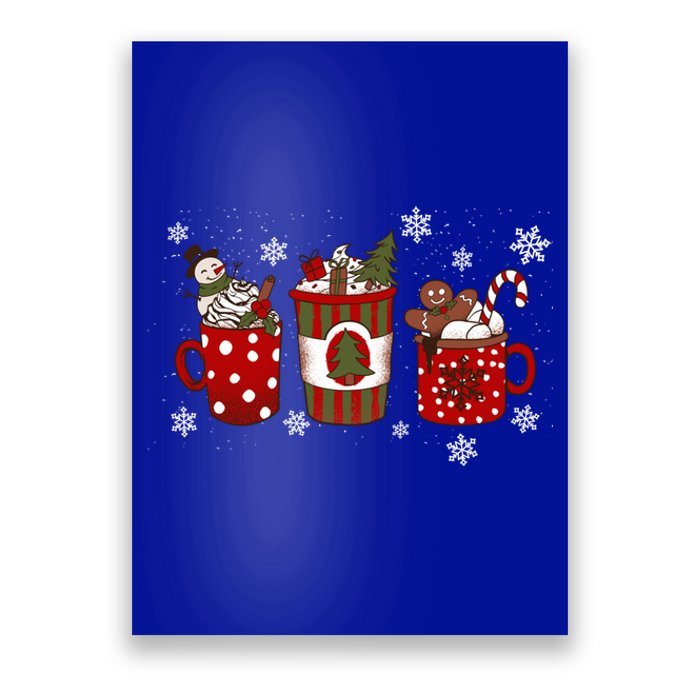 Cozy Snowy Winter Coffee Christmas Funny Gift For Coffee Lovers Cute Gift Poster