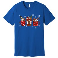 Cozy Snowy Winter Coffee Christmas Funny Gift For Coffee Lovers Cute Gift Premium T-Shirt