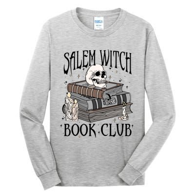 Cool Salem Witch Book Club Book Lovers Spooky Halloween Cool Gift Tall Long Sleeve T-Shirt