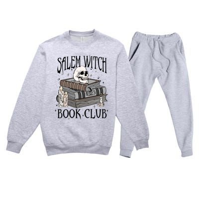 Cool Salem Witch Book Club Book Lovers Spooky Halloween Cool Gift Premium Crewneck Sweatsuit Set