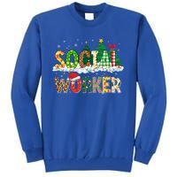 Christmas Social Worker Funny School Xmas Holiday Pajama Gift Tall Sweatshirt