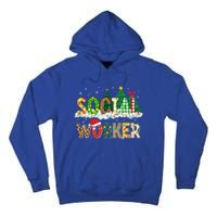 Christmas Social Worker Funny School Xmas Holiday Pajama Gift Tall Hoodie