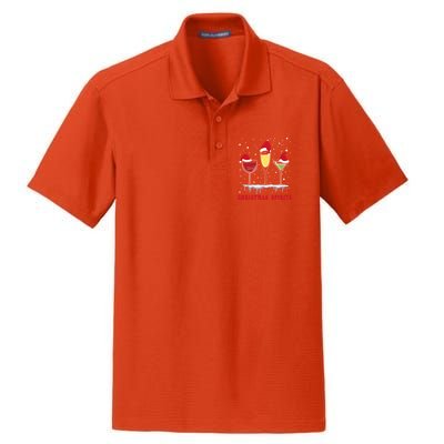 Christmas Spirits Wine Bubbly Martinis Gift Dry Zone Grid Polo