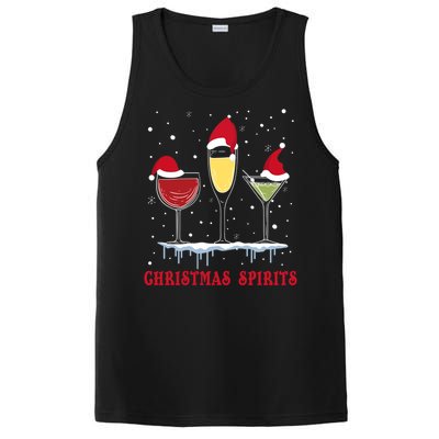 Christmas Spirits Wine Bubbly Martinis Gift PosiCharge Competitor Tank