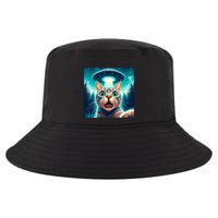 Cat Selfie With Ufo Cat Lover Meme Cool Comfort Performance Bucket Hat