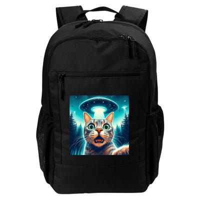 Cat Selfie With Ufo Cat Lover Meme Backpack