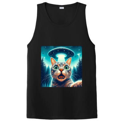 Cat Selfie With Ufo Cat Lover Meme PosiCharge Competitor Tank