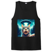 Cat Selfie With Ufo Cat Lover Meme PosiCharge Competitor Tank