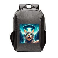 Cat Selfie With Ufo Cat Lover Meme Vector Backpack