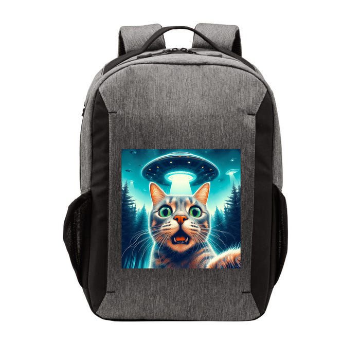 Cat Selfie With Ufo Cat Lover Meme Vector Backpack
