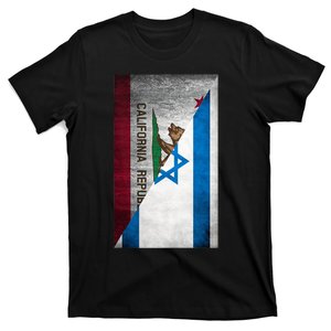 California Stands With Israeli Flag California Flag T-Shirt