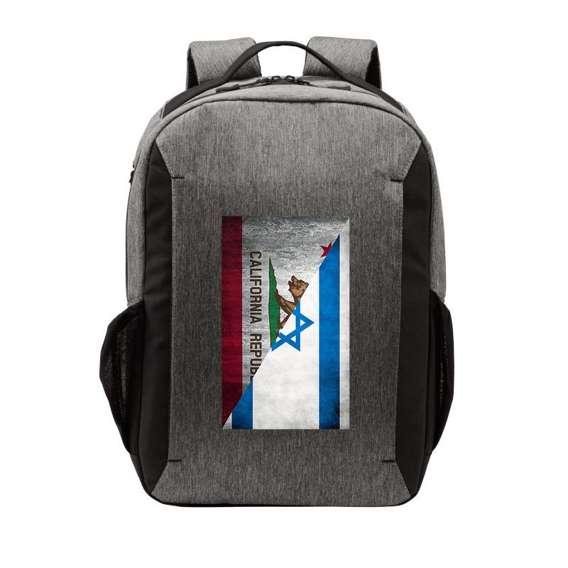 California Stands With Israeli Flag California Flag Vector Backpack