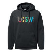 Clinical Social Worker Leopard Lcsw Performance Fleece Hoodie