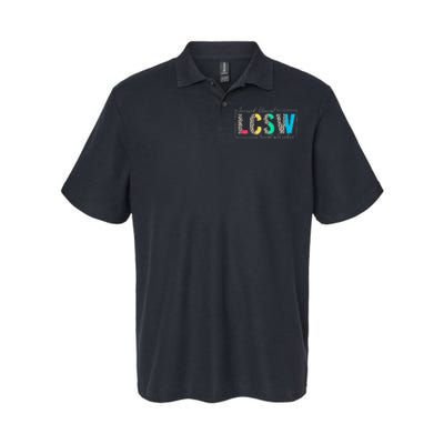 Clinical Social Worker Leopard Lcsw Softstyle Adult Sport Polo