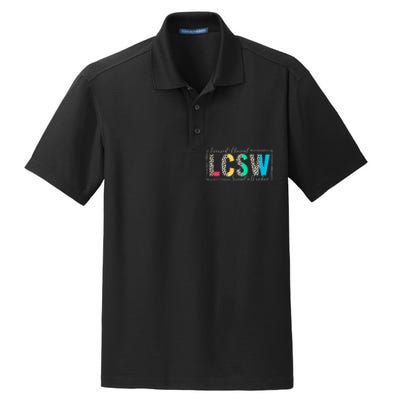 Clinical Social Worker Leopard Lcsw Dry Zone Grid Polo