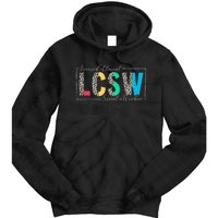 Clinical Social Worker Leopard Lcsw Tie Dye Hoodie