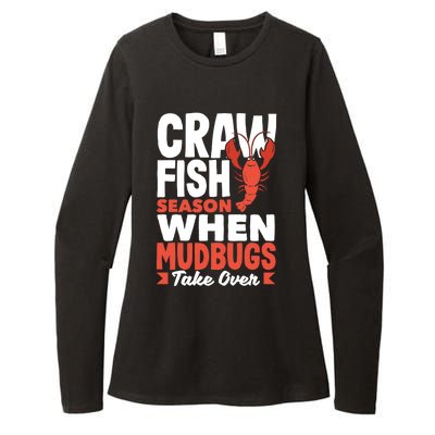 Crawfish Season When Mudbugs Take Over Gift Womens CVC Long Sleeve Shirt