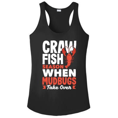 Crawfish Season When Mudbugs Take Over Gift Ladies PosiCharge Competitor Racerback Tank