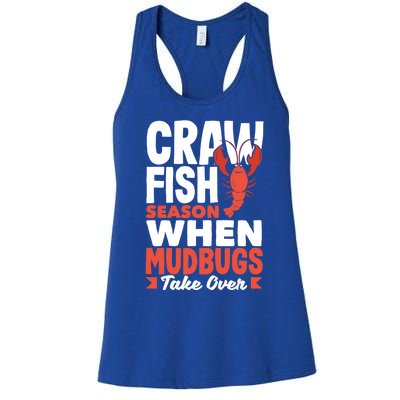 Crawfish Season When Mudbugs Take Over Gift Women's Racerback Tank