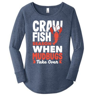 Crawfish Season When Mudbugs Take Over Gift Women's Perfect Tri Tunic Long Sleeve Shirt