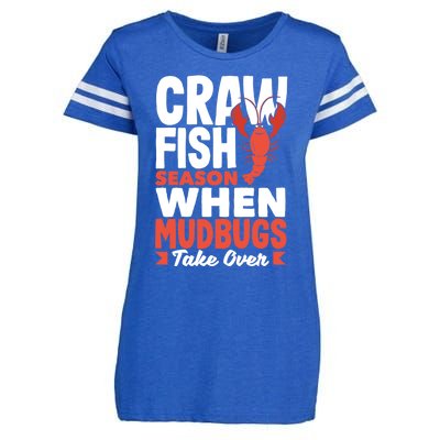 Crawfish Season When Mudbugs Take Over Gift Enza Ladies Jersey Football T-Shirt