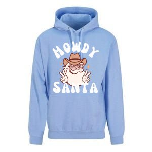 Cow Santa Western Christmas Howdy Santa Groovy Xmas Gift Unisex Surf Hoodie