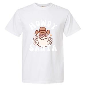 Cow Santa Western Christmas Howdy Santa Groovy Xmas Gift Garment-Dyed Heavyweight T-Shirt