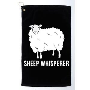 Cute Sheep Whisperer Farmer Sheep Farmer Love Sheep Platinum Collection Golf Towel