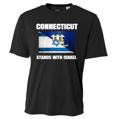 Connecticut Stands With Israel Connecticut Israel Flag Cooling Performance Crew T-Shirt