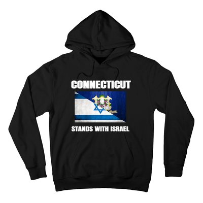 Connecticut Stands With Israel Connecticut Israel Flag Hoodie