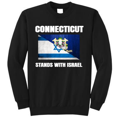 Connecticut Stands With Israel Connecticut Israel Flag Sweatshirt