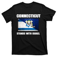 Connecticut Stands With Israel Connecticut Israel Flag T-Shirt