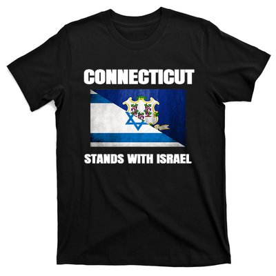 Connecticut Stands With Israel Connecticut Israel Flag T-Shirt