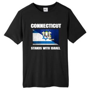 Connecticut Stands With Israel Connecticut Israel Flag Tall Fusion ChromaSoft Performance T-Shirt