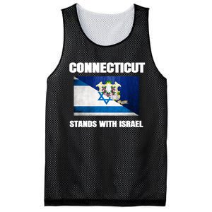 Connecticut Stands With Israel Connecticut Israel Flag Mesh Reversible Basketball Jersey Tank