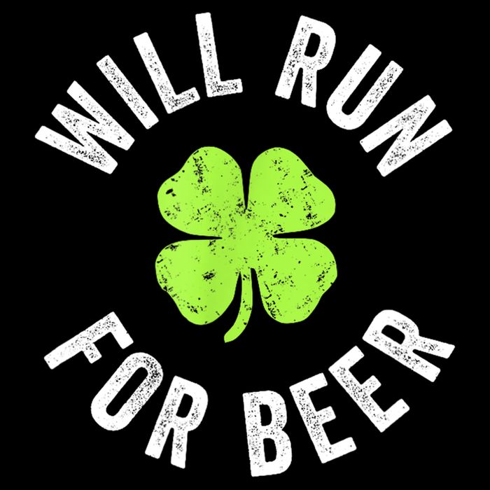 Cute Shamrock Will Run For Beer Funny St. Patricks Day Gift Wool Snapback Cap