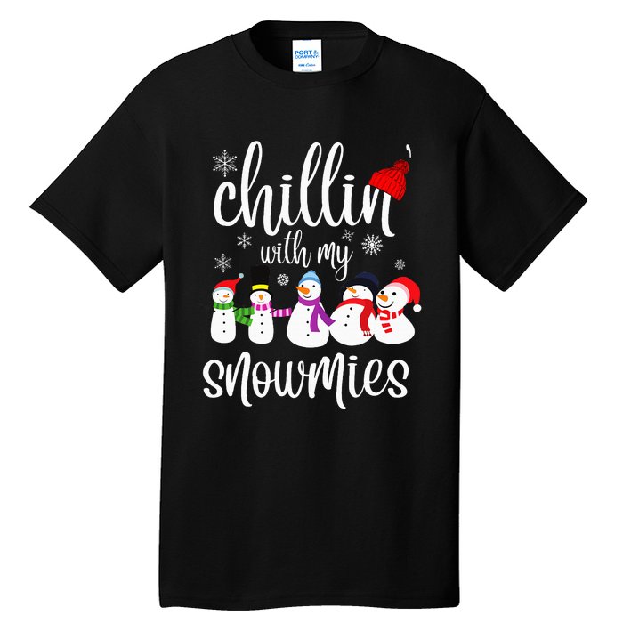 Cozy Snowman Winter Pajama Set Tall T-Shirt