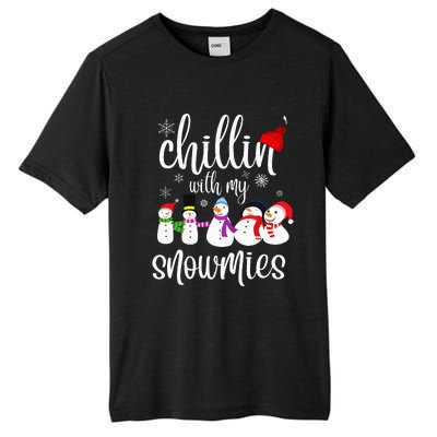 Cozy Snowman Winter Pajama Set Tall Fusion ChromaSoft Performance T-Shirt