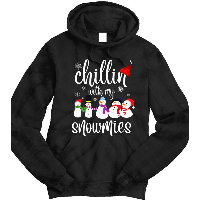 Cozy Snowman Winter Pajama Set Tie Dye Hoodie