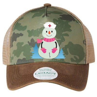 Christmas Snow With Nurse Cap Xmas Nursing Squad Gift Legacy Tie Dye Trucker Hat