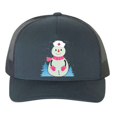 Christmas Snow With Nurse Cap Xmas Nursing Squad Gift Yupoong Adult 5-Panel Trucker Hat