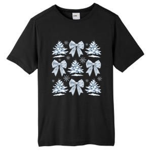 Christmas Snowflake Winter Christmas Coquette Bow Christmas Gift Tall Fusion ChromaSoft Performance T-Shirt