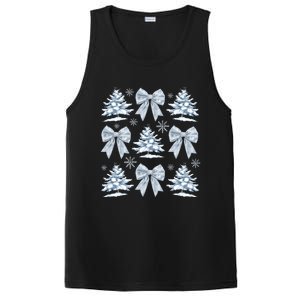 Christmas Snowflake Winter Christmas Coquette Bow Christmas Gift PosiCharge Competitor Tank