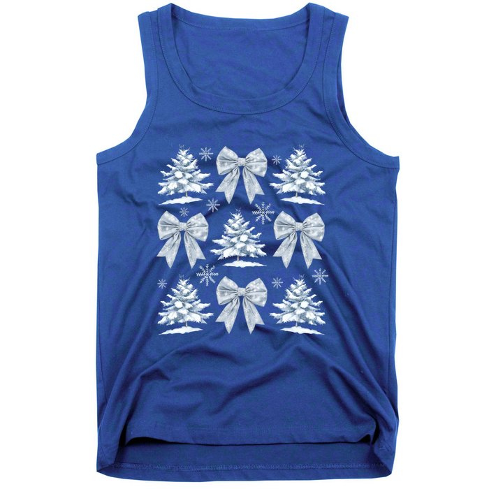 Christmas Snowflake Winter Christmas Coquette Bow Christmas Gift Tank Top