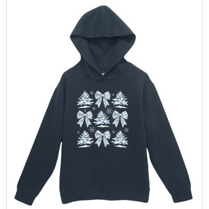 Christmas Snowflake Winter Christmas Coquette Bow Christmas Gift Urban Pullover Hoodie